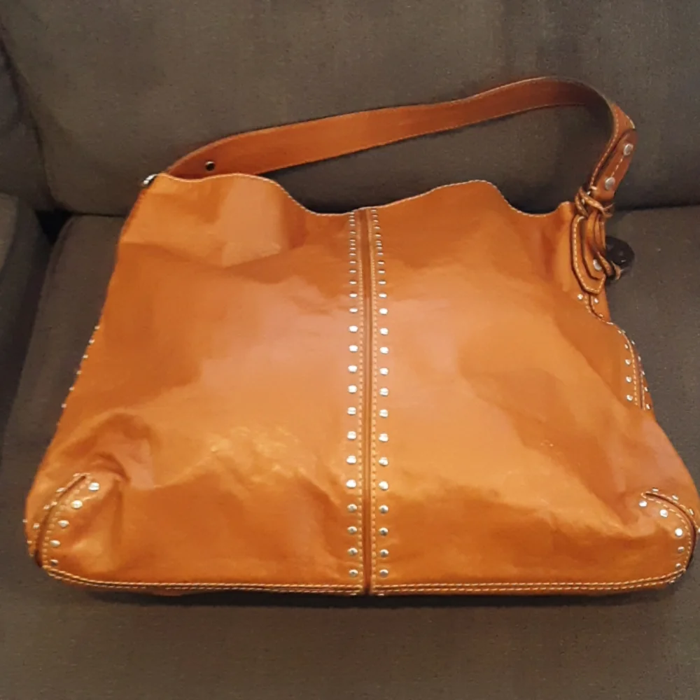 Michael Kors Tan Studded Hobo Bag